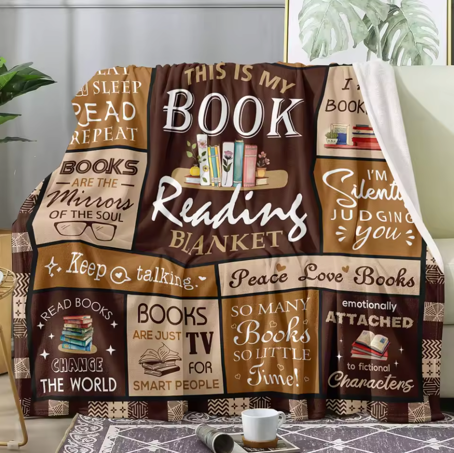 Book Reading Blanket - Koc dla miłośników książek