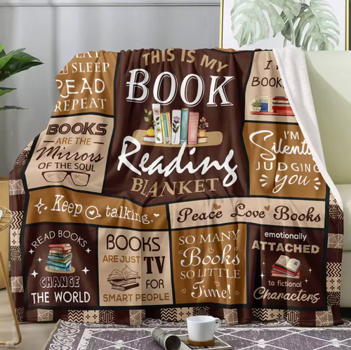 Book Reading Blanket - Koc dla miłośników książek