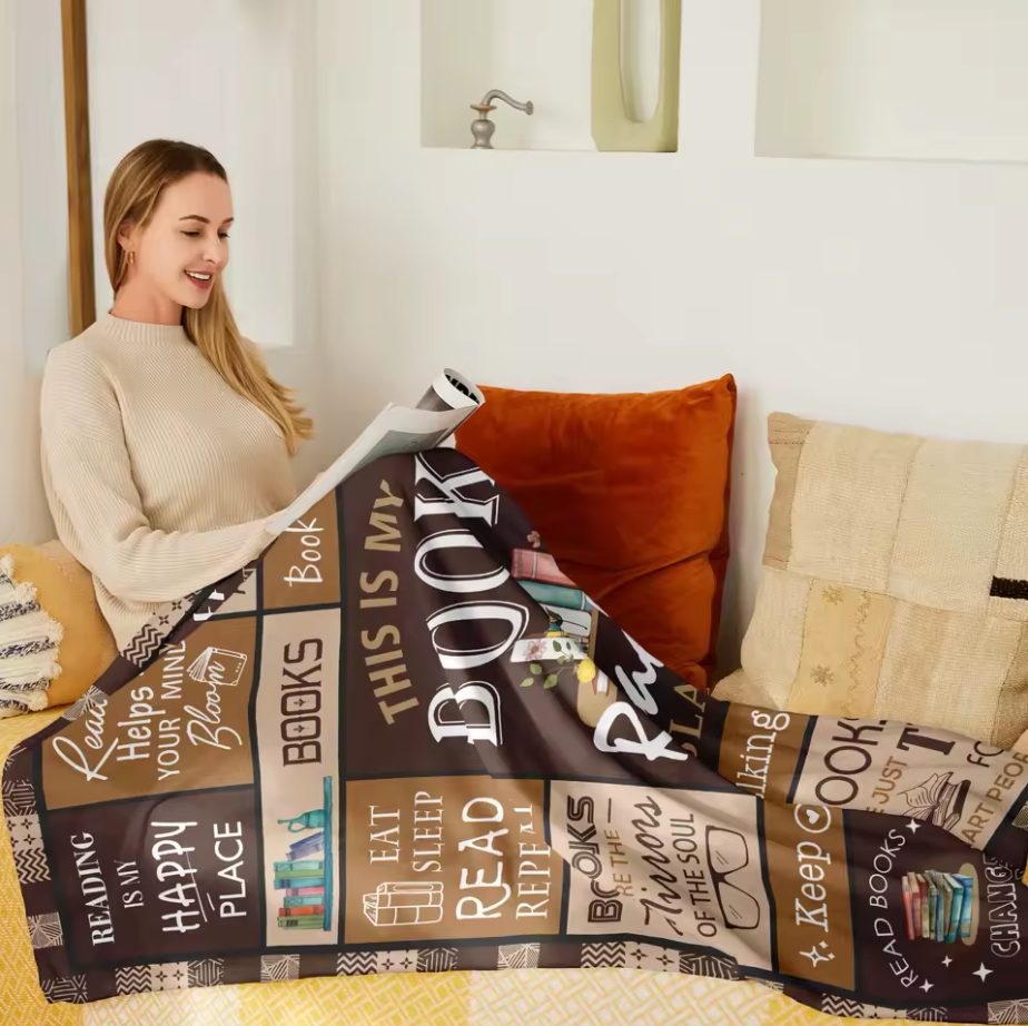 Book Reading Blanket - Koc dla miłośników książek