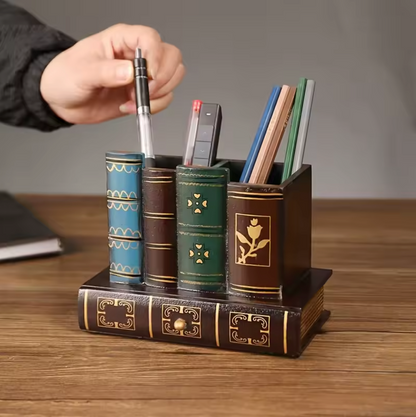 Desk Organizer - Organizer na biurko w kształcie książek z szufladką