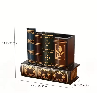 Desk Organizer - Organizer na biurko w kształcie książek z szufladką