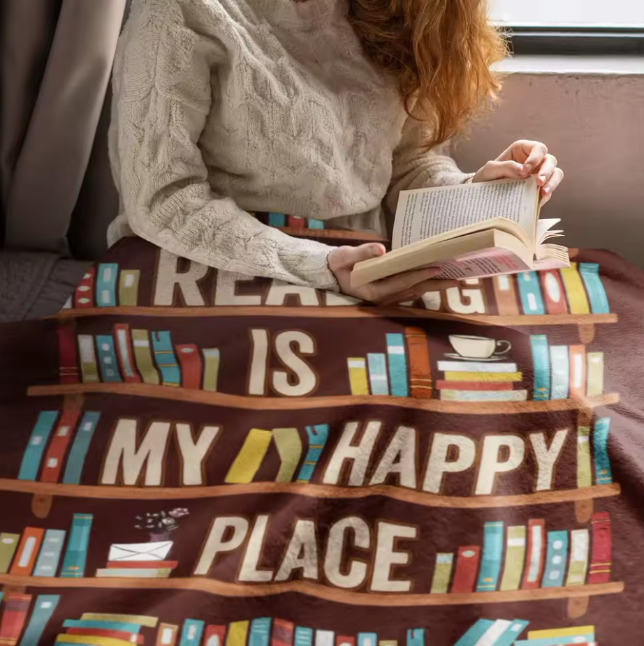Reading Is My Happy Place - Koc dla miłośników książek